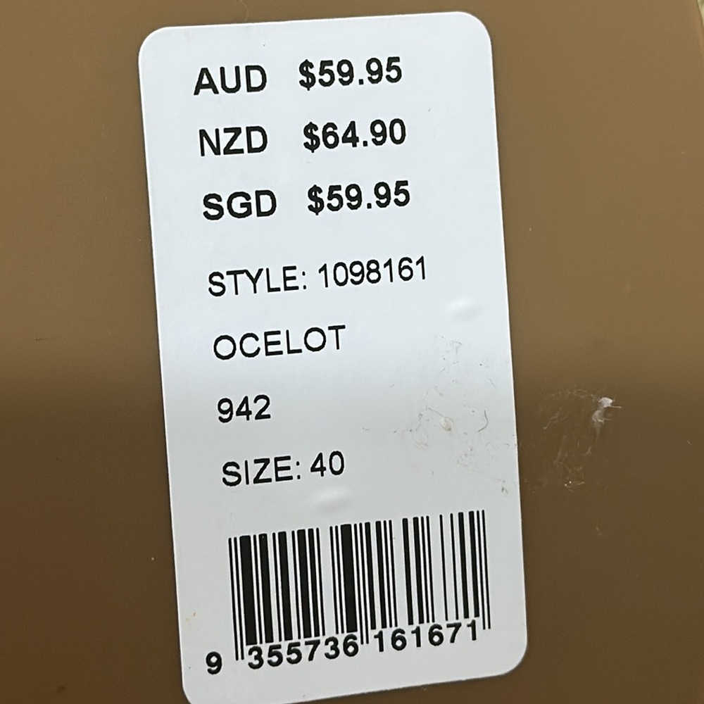 New Seed slip on flats ocelot size 8-9 - Picture 3 of 4